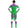 CosplayBoys Combinaison Cosplay Cartoon Blanc-Vert-Violet